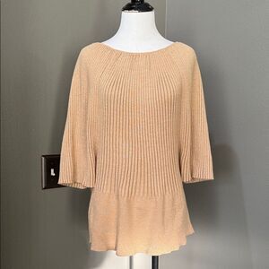 Roz & Ali Metallic Knit Top